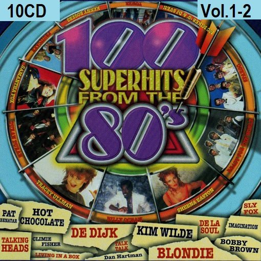 Постер к SuperHits from the 80s.10CD (2024)